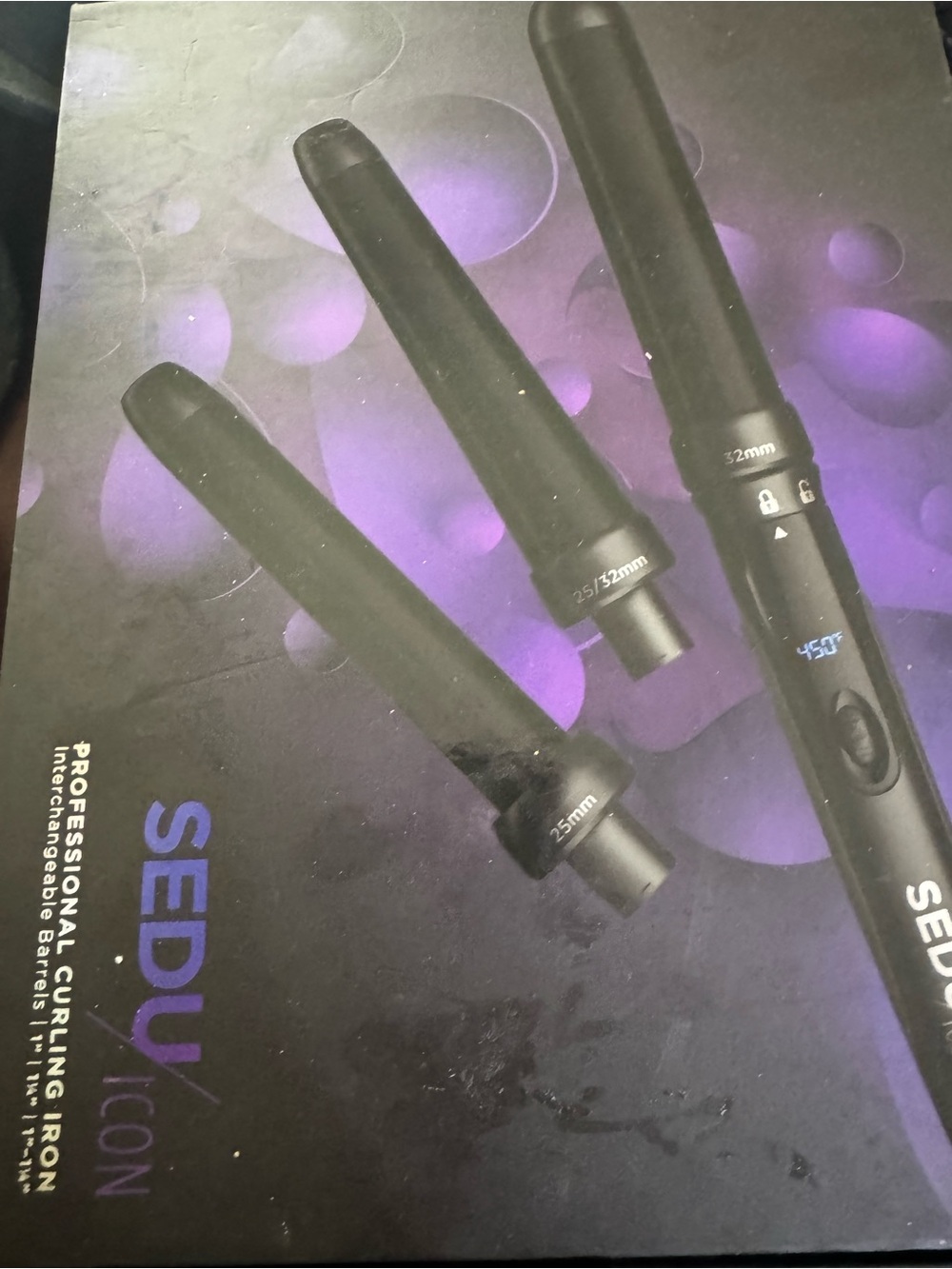 SEDU Icon Professional Curling Iron - Black